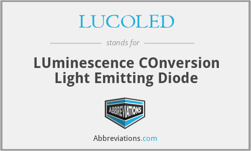 LUCOLED - LUminescence COnversion Light Emitting Diode