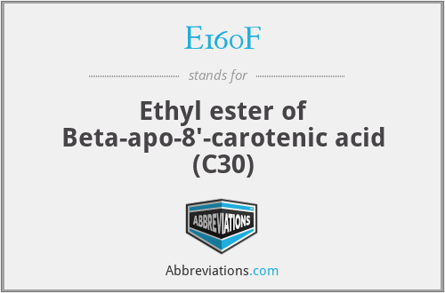 E160F - Ethyl ester of Beta-apo-8'-carotenic acid (C30)