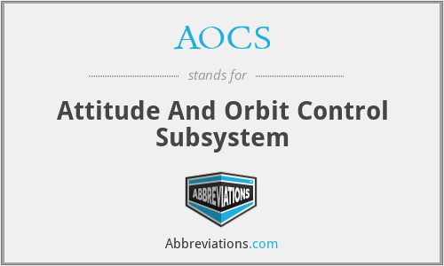 AOCS - Attitude And Orbit Control Subsystem