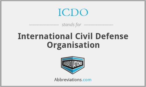 ICDO - International Civil Defense Organisation