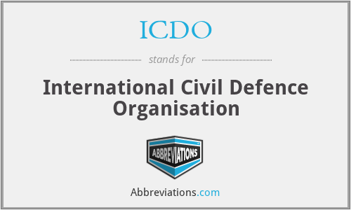ICDO - International Civil Defence Organisation