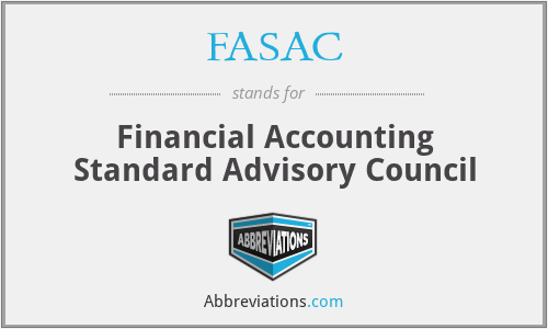 FASAC - Financial Accounting Standard Advisory Council