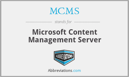 MCMS - Microsoft Content Management Server