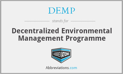 DEMP - Decentralized Environmental Management Programme