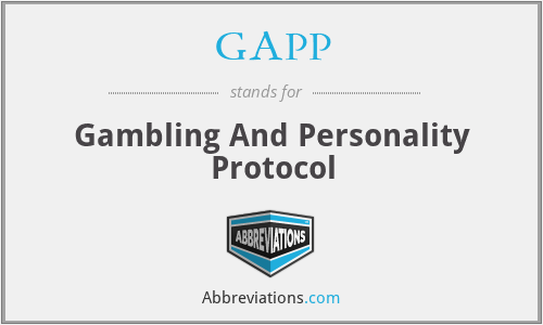 GAPP - Gambling And Personality Protocol