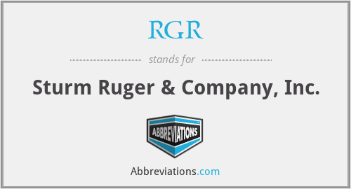 RGR - Sturm Ruger & Company, Inc.