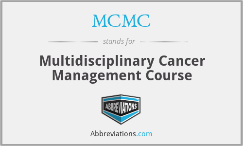 MCMC - Multidisciplinary Cancer Management Course