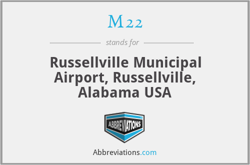 M22 - Russellville Municipal Airport, Russellville, Alabama USA