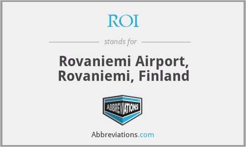 ROI - Rovaniemi Airport, Rovaniemi, Finland