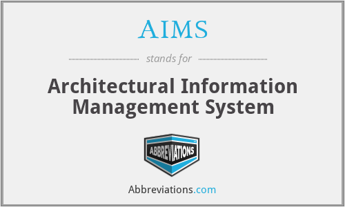 AIMS - Architectural Information Management System