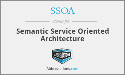 SSOA - Semantic Service Oriented Architecture