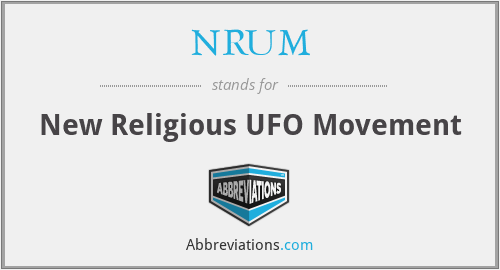 NRUM - New Religious UFO Movement