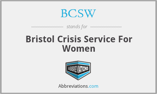 BCSW - Bristol Crisis Service For Women