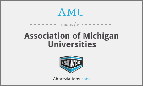 AMU - Association of Michigan Universities