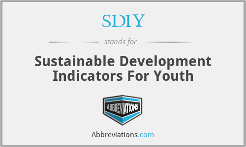 SDIY - Sustainable Development Indicators For Youth