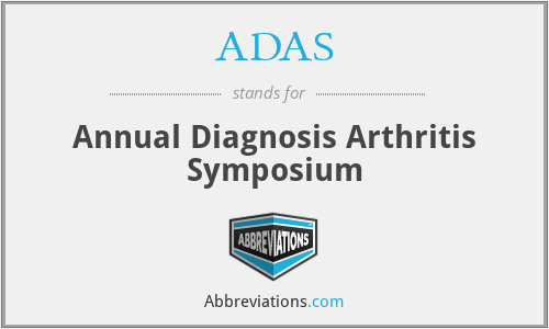 ADAS - Annual Diagnosis Arthritis Symposium