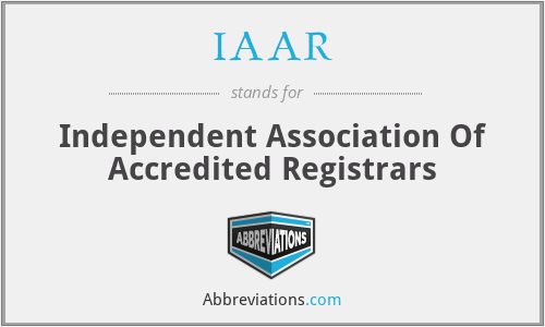 IAAR - Independent Association Of Accredited Registrars