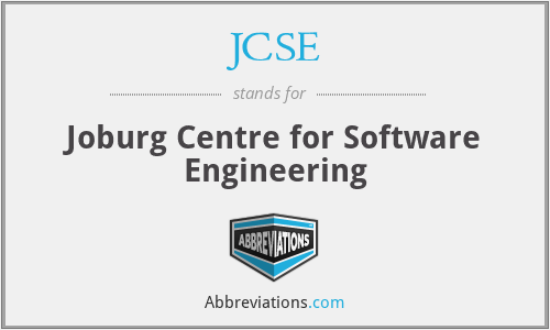 JCSE - Joburg Centre for Software Engineering