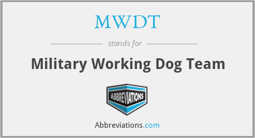 MWDT - Military Working Dog Team