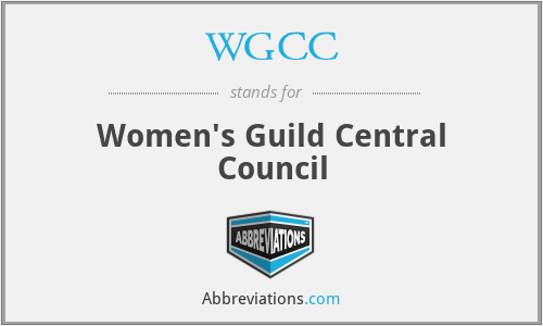 WGCC - Women's Guild Central Council