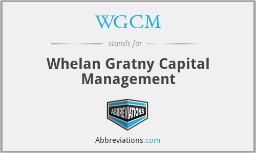 WGCM - Whelan Gratny Capital Management