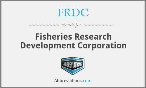 FRDC - Fisheries Research Development Corporation