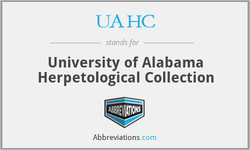 UAHC - University of Alabama Herpetological Collection