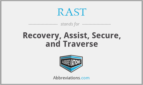 RAST - Recovery, Assist, Secure, and Traverse