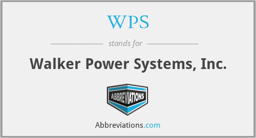 WPS - Walker Power Systems, Inc.