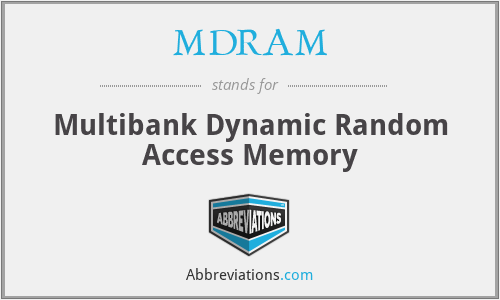 MDRAM - Multibank Dynamic Random Access Memory
