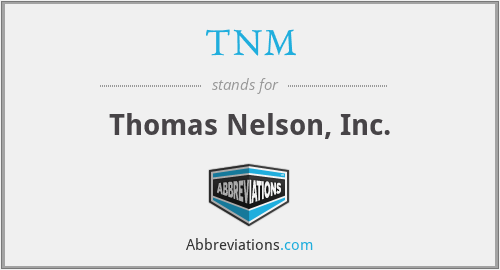 TNM - Thomas Nelson, Inc.
