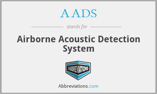 AADS - Airborne Acoustic Detection System