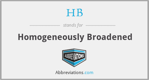 HB - Homogeneously Broadened