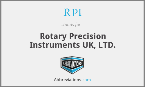 RPI - Rotary Precision Instruments UK, LTD.