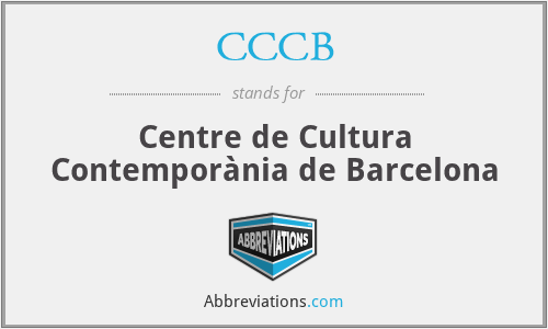 CCCB - Centre de Cultura Contemporània de Barcelona