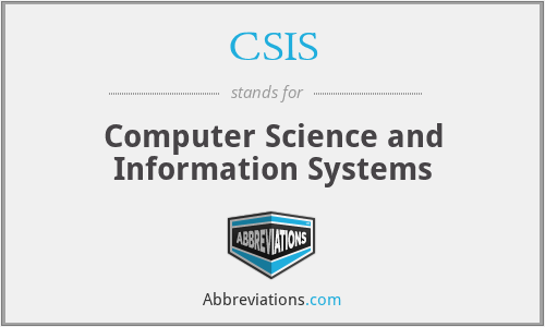 CSIS - Computer Science and Information Systems