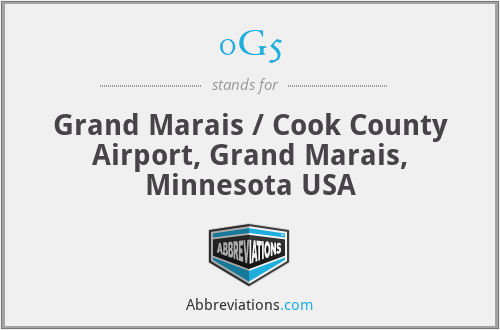 0G5 - Grand Marais / Cook County Airport, Grand Marais, Minnesota USA