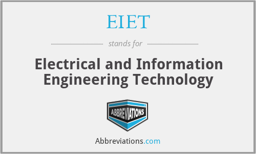 EIET - Electrical and Information Engineering Technology