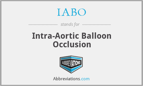 IABO - Intra-Aortic Balloon Occlusion