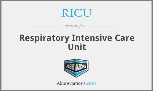 RICU - Respiratory Intensive Care Unit