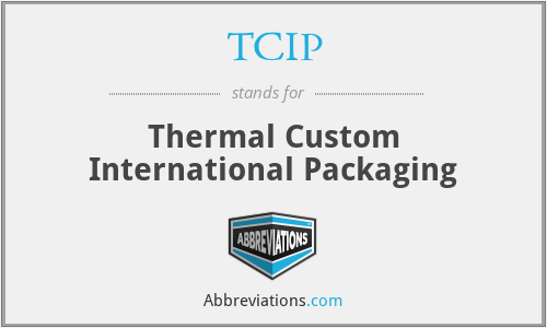 TCIP - Thermal Custom International Packaging