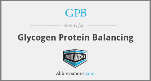 GPB - Glycogen Protein Balancing