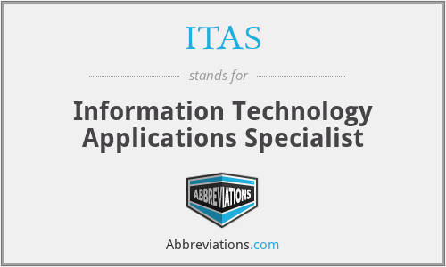 ITAS - Information Technology Applications Specialist