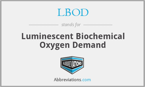 LBOD - Luminescent Biochemical Oxygen Demand