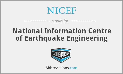 NICEF - National Information Centre of Earthquake Engineering