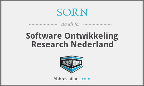 SORN - Software Ontwikkeling Research Nederland