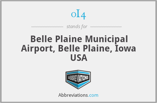 0I4 - Belle Plaine Municipal Airport, Belle Plaine, Iowa USA