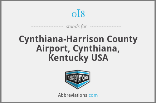 0I8 - Cynthiana-Harrison County Airport, Cynthiana, Kentucky USA