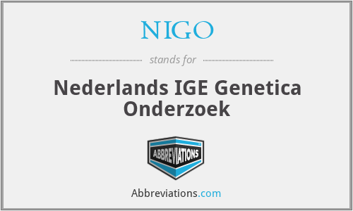 NIGO - Nederlands IGE Genetica Onderzoek