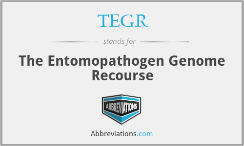 TEGR - The Entomopathogen Genome Recourse